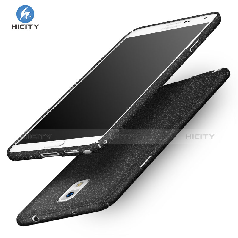 Coque Plastique Rigide Sables Mouvants pour Samsung Galaxy Note 3 N9000 Noir Plus