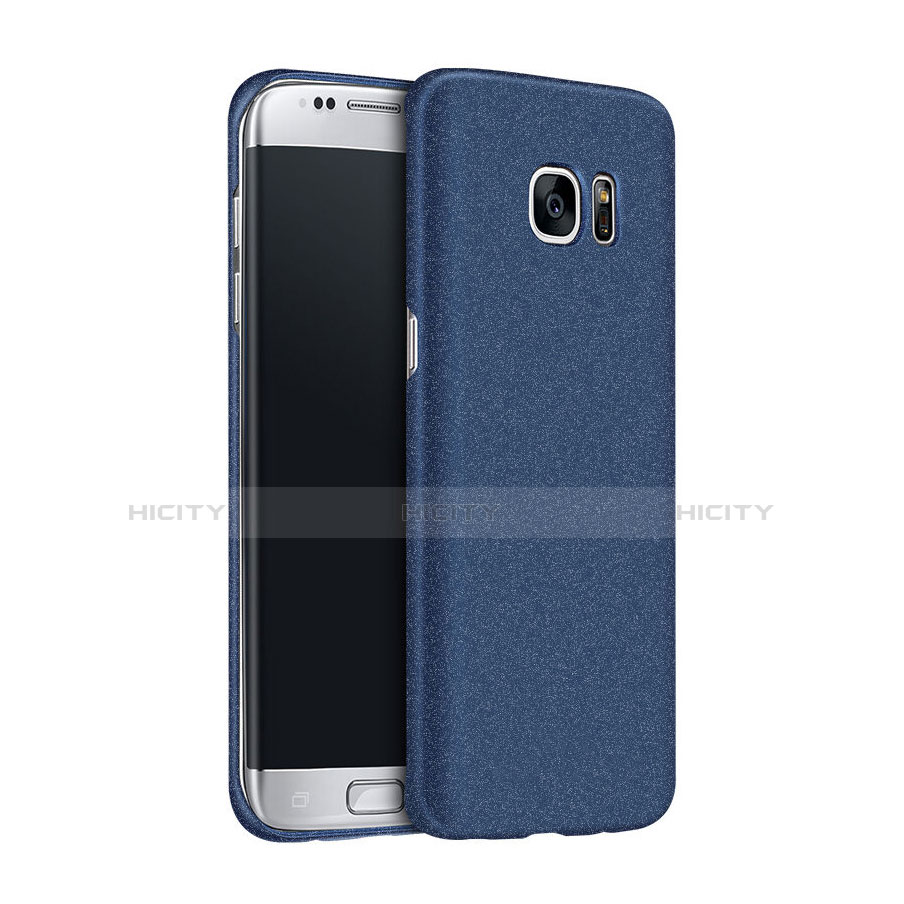 Coque Plastique Rigide Sables Mouvants pour Samsung Galaxy S7 Edge G935F Bleu Plus