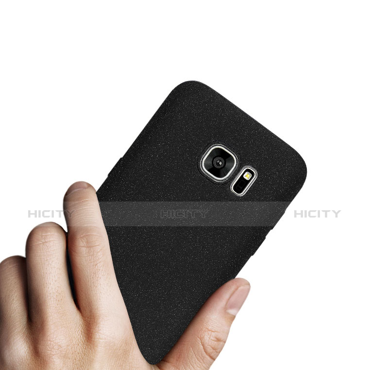 Coque Plastique Rigide Sables Mouvants pour Samsung Galaxy S7 Edge G935F Noir Plus