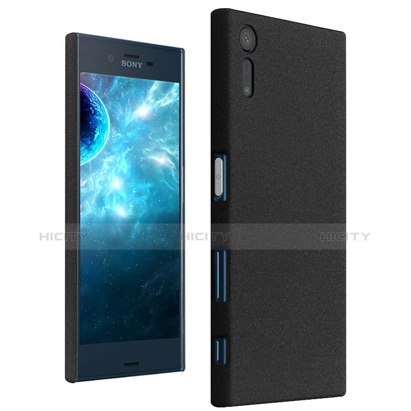 Coque Plastique Rigide Sables Mouvants pour Sony Xperia XZ Noir Plus