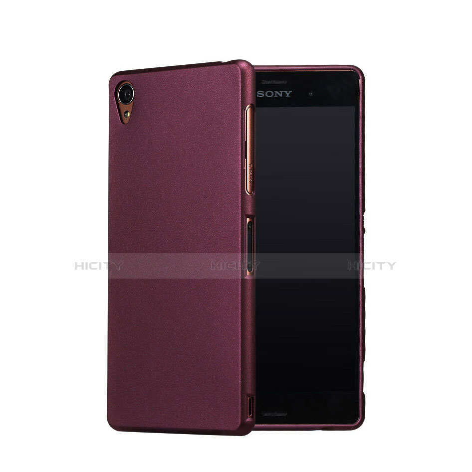 Coque Plastique Rigide Sables Mouvants pour Sony Xperia Z3 Rouge Plus