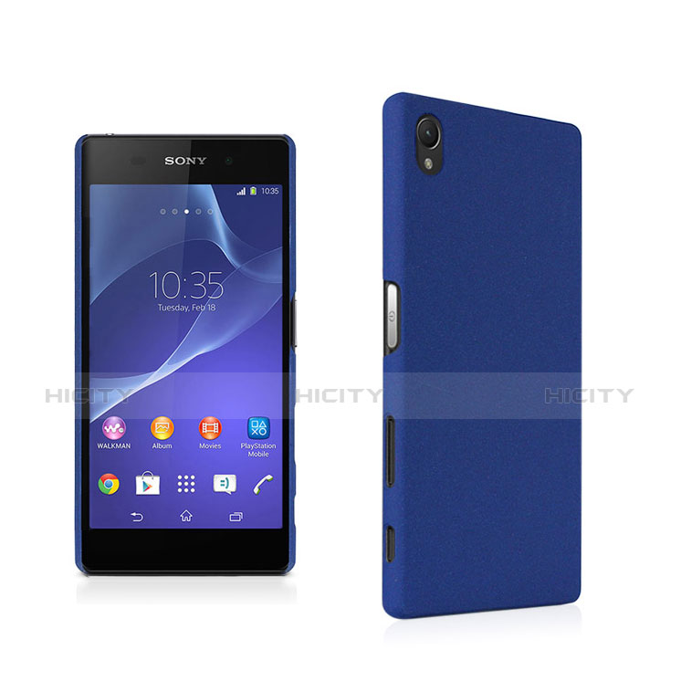 Coque Plastique Rigide Sables Mouvants pour Sony Xperia Z5 Bleu Plus