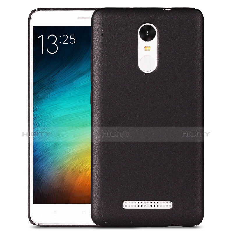 Coque Plastique Rigide Sables Mouvants pour Xiaomi Redmi Note 3 MediaTek Noir Plus