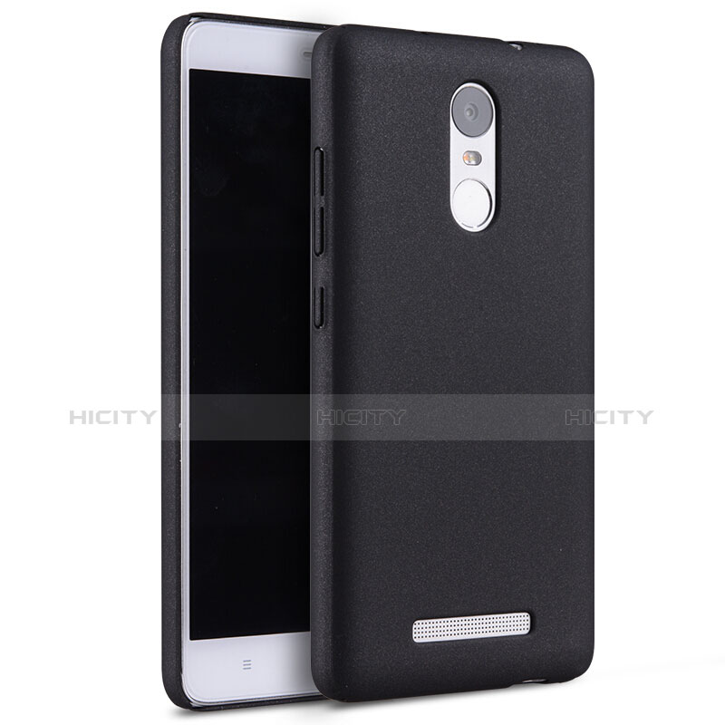 Coque Plastique Rigide Sables Mouvants pour Xiaomi Redmi Note 3 MediaTek Noir Plus