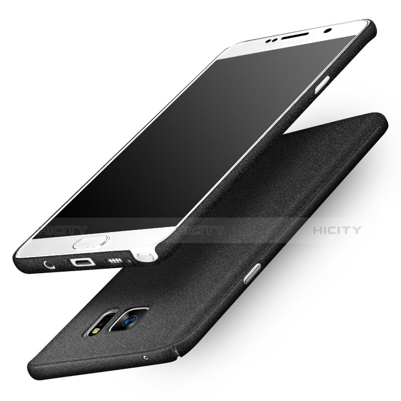 Coque Plastique Rigide Sables Mouvants Q01 pour Samsung Galaxy Note 5 N9200 N920 N920F Noir Plus