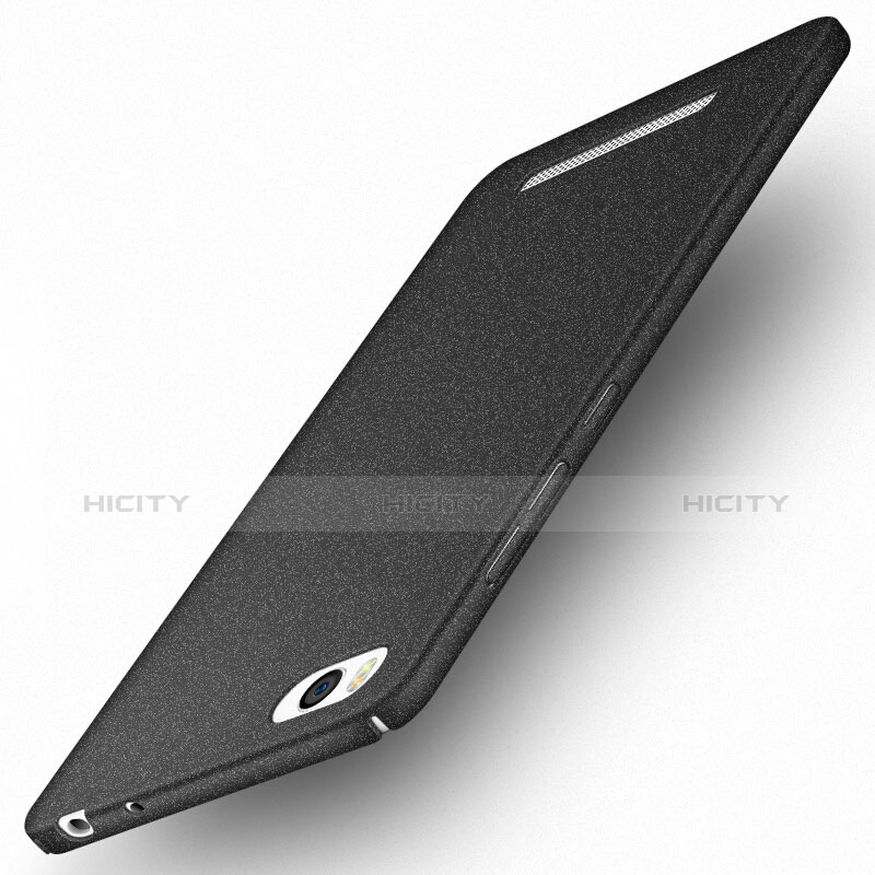 Coque Plastique Rigide Sables Mouvants Q01 pour Xiaomi Mi 4C Noir Plus