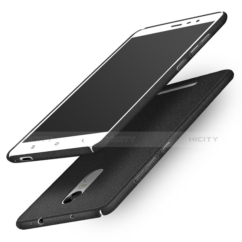 Coque Plastique Rigide Sables Mouvants Q01 pour Xiaomi Redmi Note 3 MediaTek Noir Plus