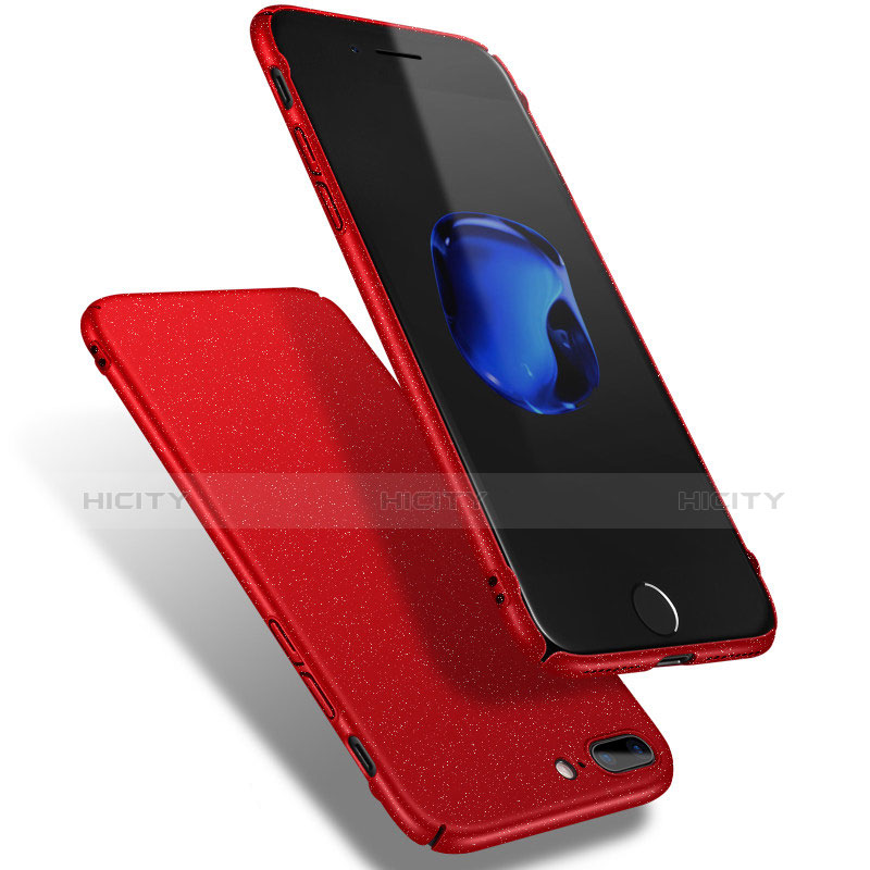 Coque Plastique Rigide Sables Mouvants Q02 pour Apple iPhone 7 Plus Rouge Plus