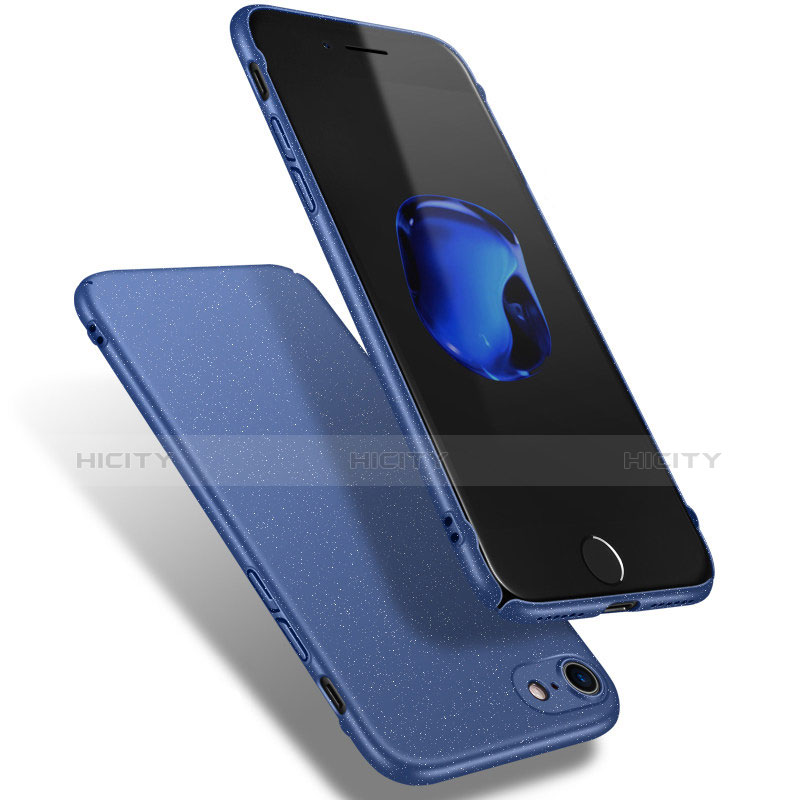 Coque Plastique Rigide Sables Mouvants Q02 pour Apple iPhone 8 Bleu Plus