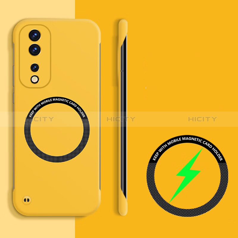 Coque Plastique Rigide Sans Cadre Etui Housse Mat avec Mag-Safe Magnetic Magnetique pour Huawei Honor 80 GT 5G Jaune Plus