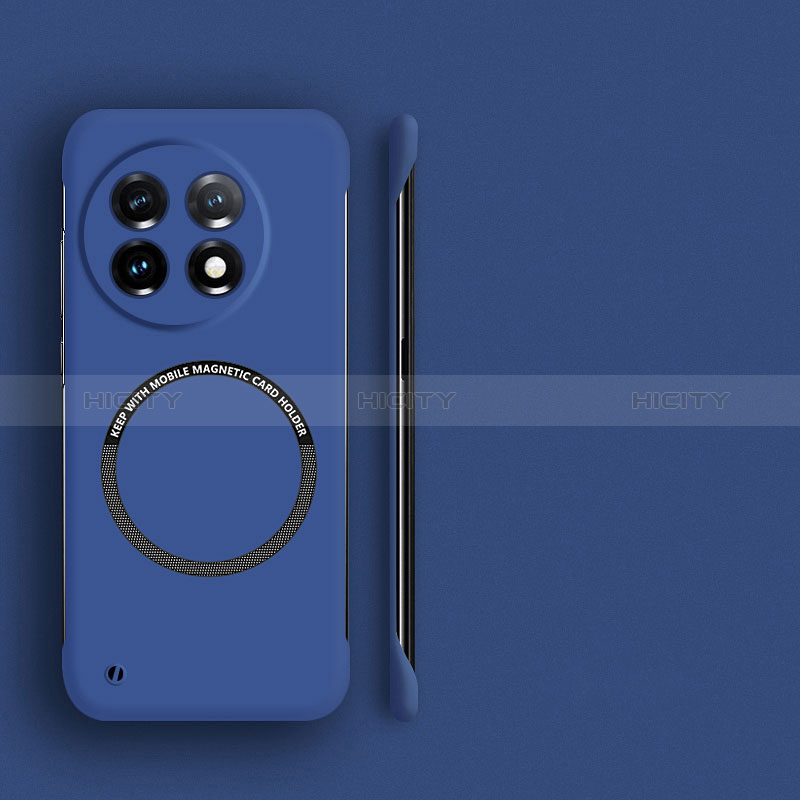 Coque Plastique Rigide Sans Cadre Etui Housse Mat avec Mag-Safe Magnetic Magnetique pour OnePlus Ace 2 5G Bleu Plus