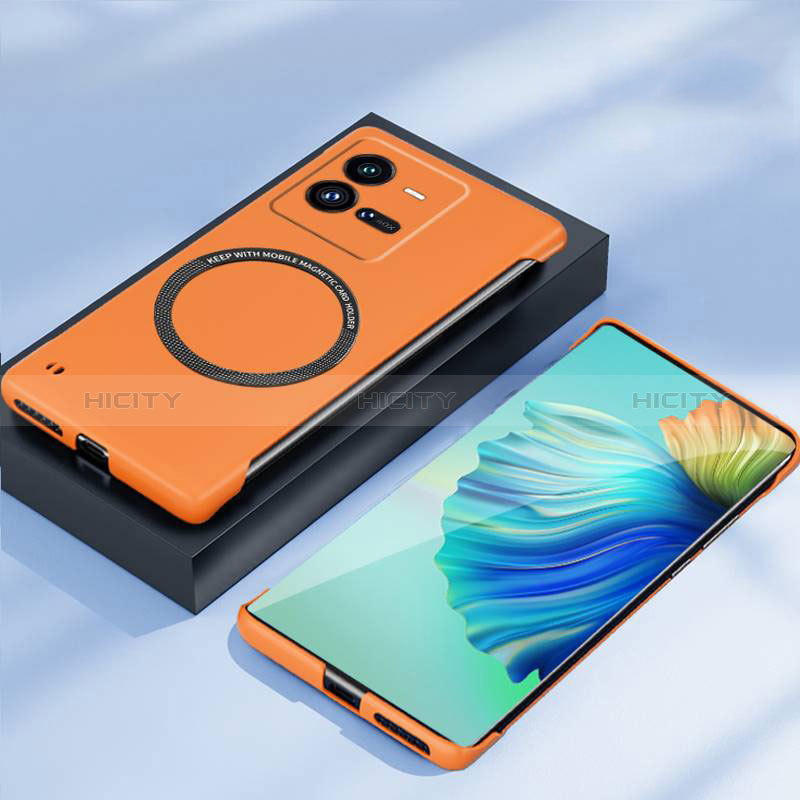 Coque Plastique Rigide Sans Cadre Etui Housse Mat avec Mag-Safe Magnetic Magnetique pour Vivo iQOO 10 Pro 5G Orange Plus