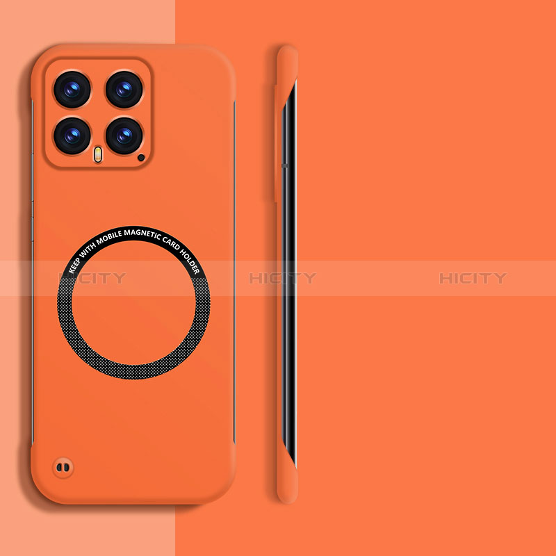 Coque Plastique Rigide Sans Cadre Etui Housse Mat avec Mag-Safe Magnetic Magnetique pour Xiaomi Mi 14 Pro 5G Orange Plus