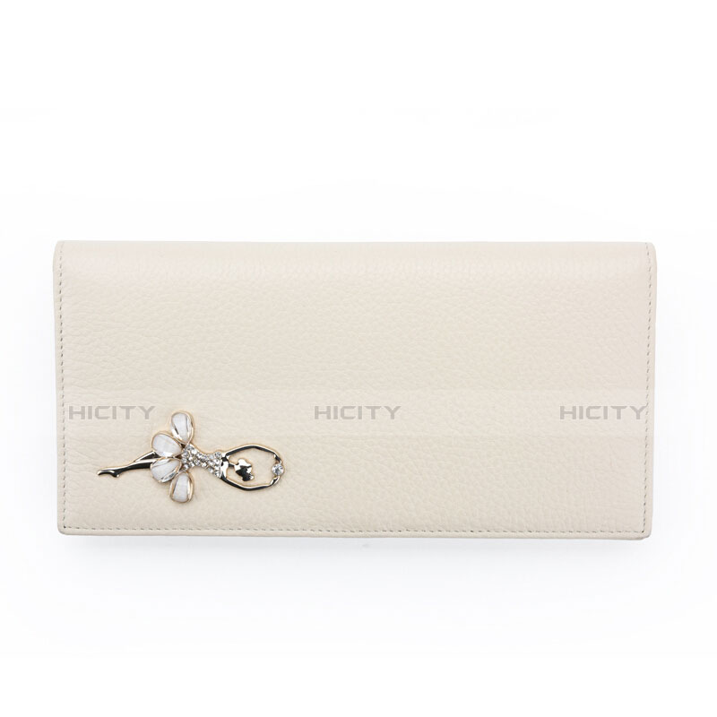 Coque Pochette Cuir Portefeuille Danseuse Universel Blanc Plus