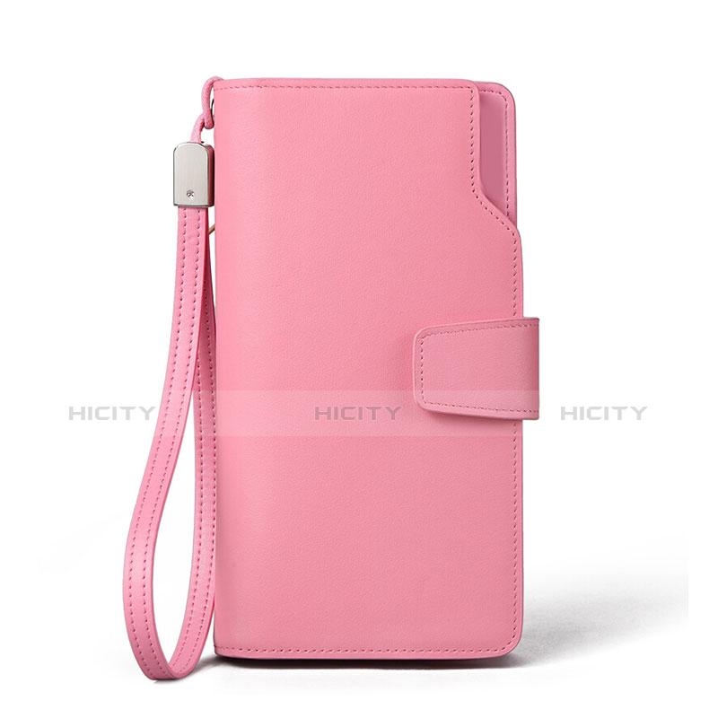 Coque Pochette Cuir Universel H38 Rose Plus