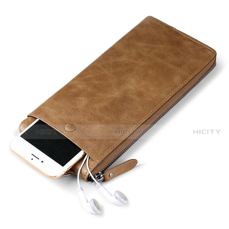 Coque Pochette Cuir Universel K04 Marron Plus