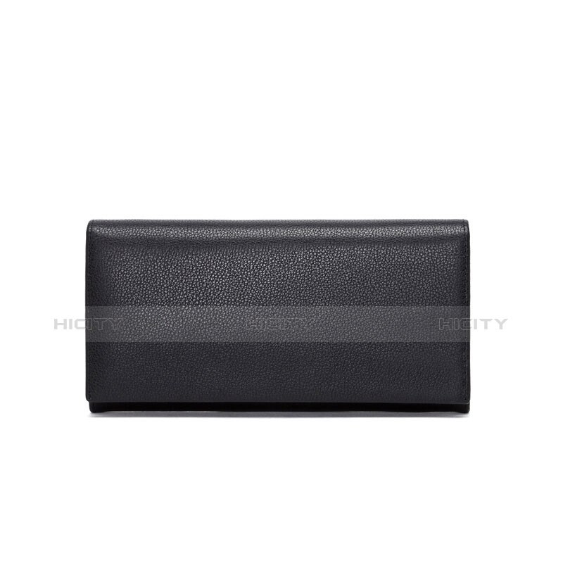 Coque Pochette Cuir Universel Litchi Motif Noir Plus