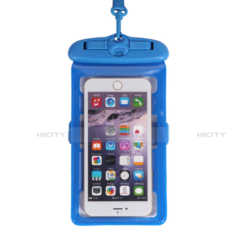 Coque Pochette Etanche Waterproof Universel W18 Bleu Plus