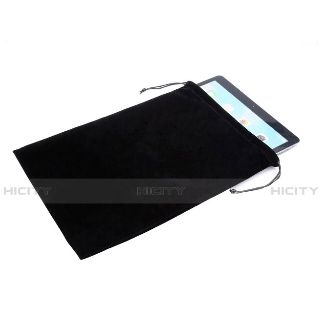 Coque Pochette Velour pour Huawei MatePad T 8 Noir Plus