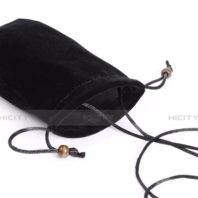 Coque Pochette Velour Universel Noir Plus