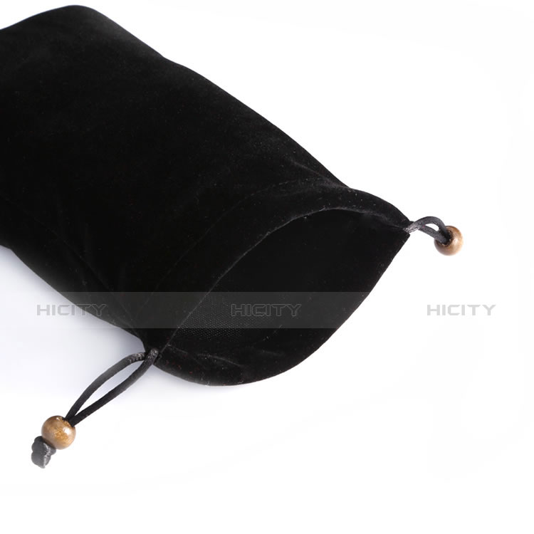 Coque Pochette Velour Universel Noir Plus