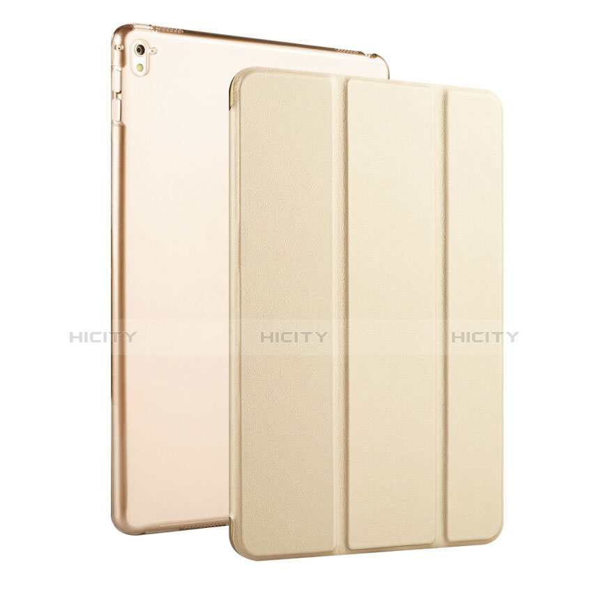 Coque Portefeuille Cuir Stand pour Apple iPad Pro 9.7 Or Plus