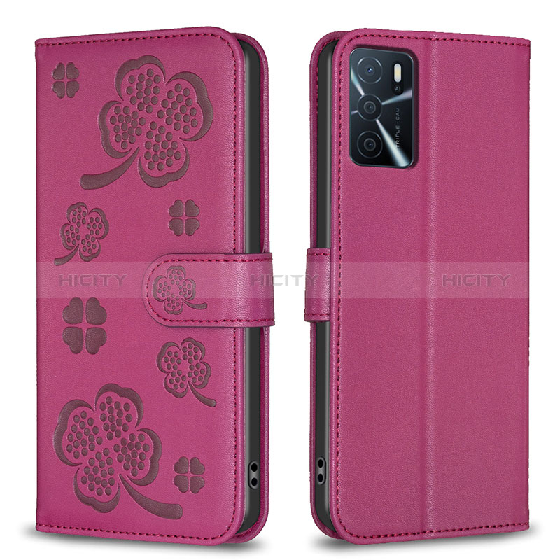 Coque Portefeuille Fleurs Livre Cuir Etui Clapet BF1 pour Oppo A16s Plus