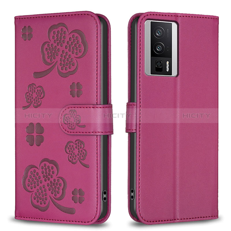 Coque Portefeuille Fleurs Livre Cuir Etui Clapet BF1 pour Xiaomi Poco F5 Pro 5G Plus