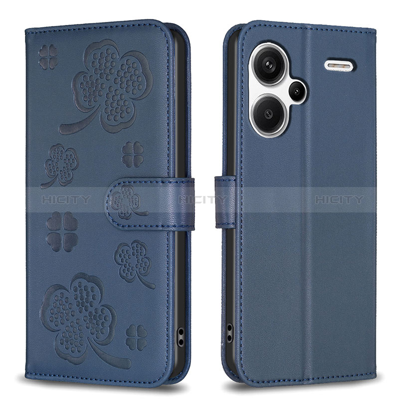 Coque Portefeuille Fleurs Livre Cuir Etui Clapet BF1 pour Xiaomi Redmi Note 13 Pro+ Plus 5G Plus