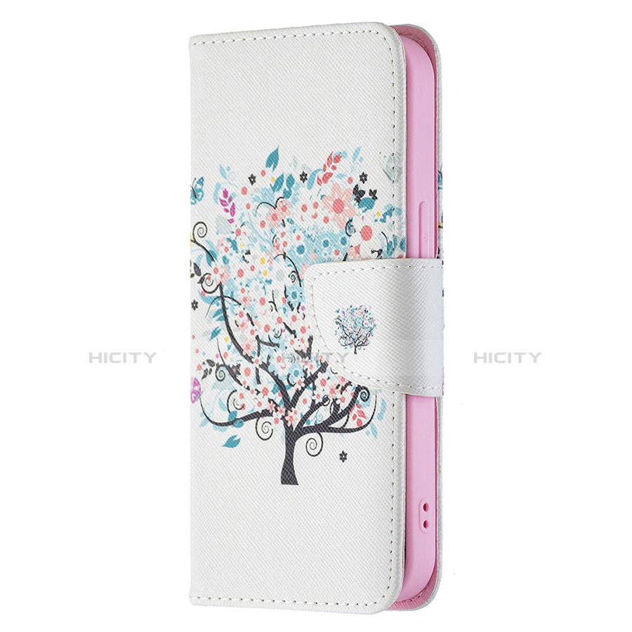 Coque Portefeuille Fleurs Livre Cuir Etui Clapet L01 pour Apple iPhone 13 Mini Mixte Plus