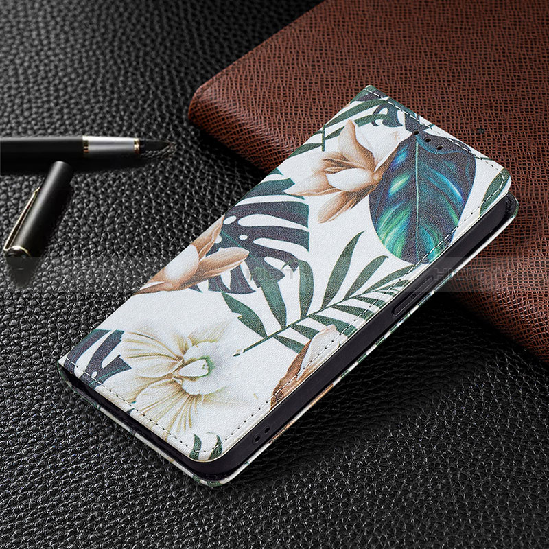 Coque Portefeuille Fleurs Livre Cuir Etui Clapet L01 pour Apple iPhone 14 Pro Max Mixte Plus