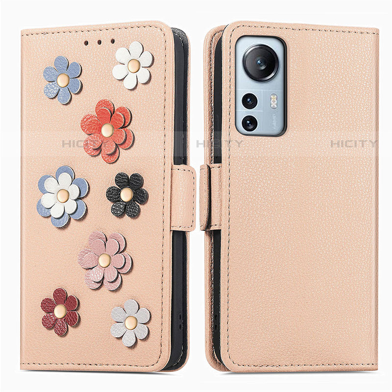 Coque Portefeuille Fleurs Livre Cuir Etui Clapet L01 pour Xiaomi Mi 12 Lite 5G Plus