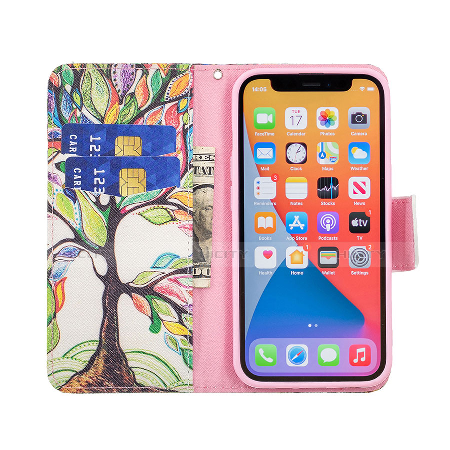 Coque Portefeuille Fleurs Livre Cuir Etui Clapet L03 pour Apple iPhone 13 Pro Max Mixte Plus