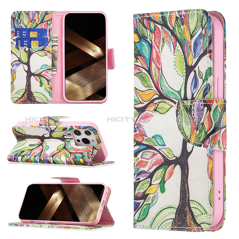 Coque Portefeuille Fleurs Livre Cuir Etui Clapet L03 pour Apple iPhone 14 Pro Max Mixte Plus