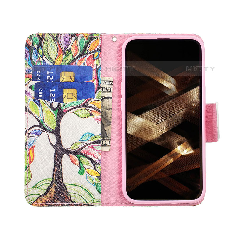 Coque Portefeuille Fleurs Livre Cuir Etui Clapet L03 pour Apple iPhone 16 Pro Max Mixte Plus