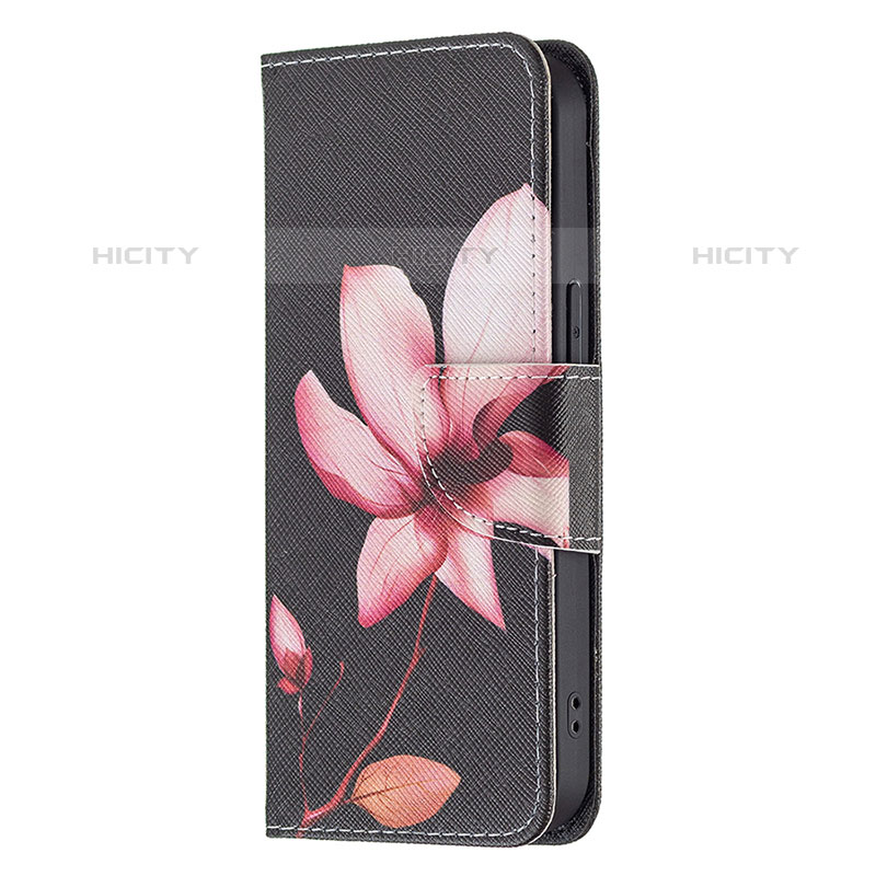 Coque Portefeuille Fleurs Livre Cuir Etui Clapet L07 pour Apple iPhone 16 Pro Max Marron Plus