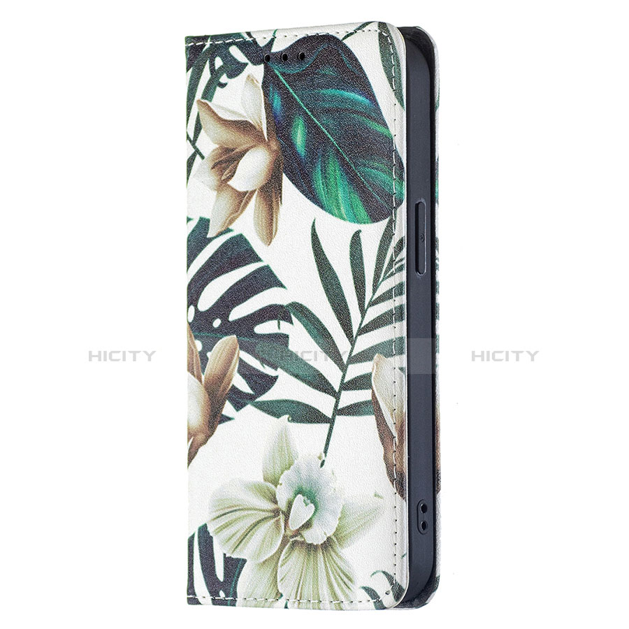 Coque Portefeuille Fleurs Livre Cuir Etui Clapet pour Apple iPhone 14 Mixte Plus