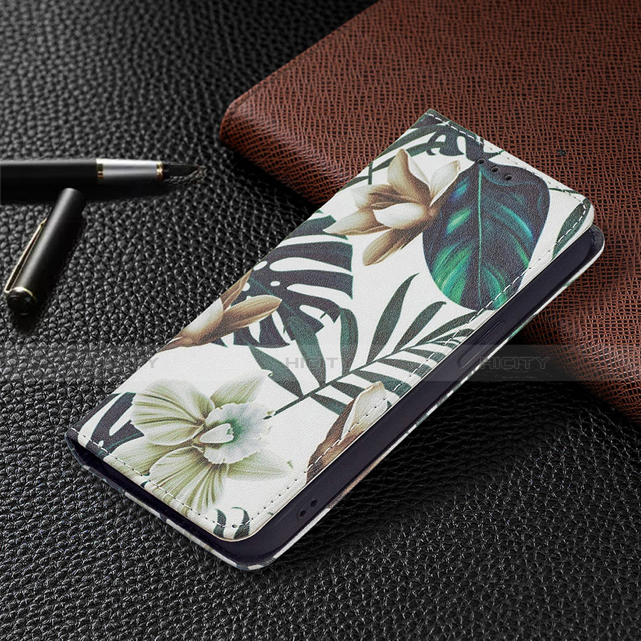 Coque Portefeuille Fleurs Livre Cuir Etui Clapet pour Apple iPhone 14 Mixte Plus