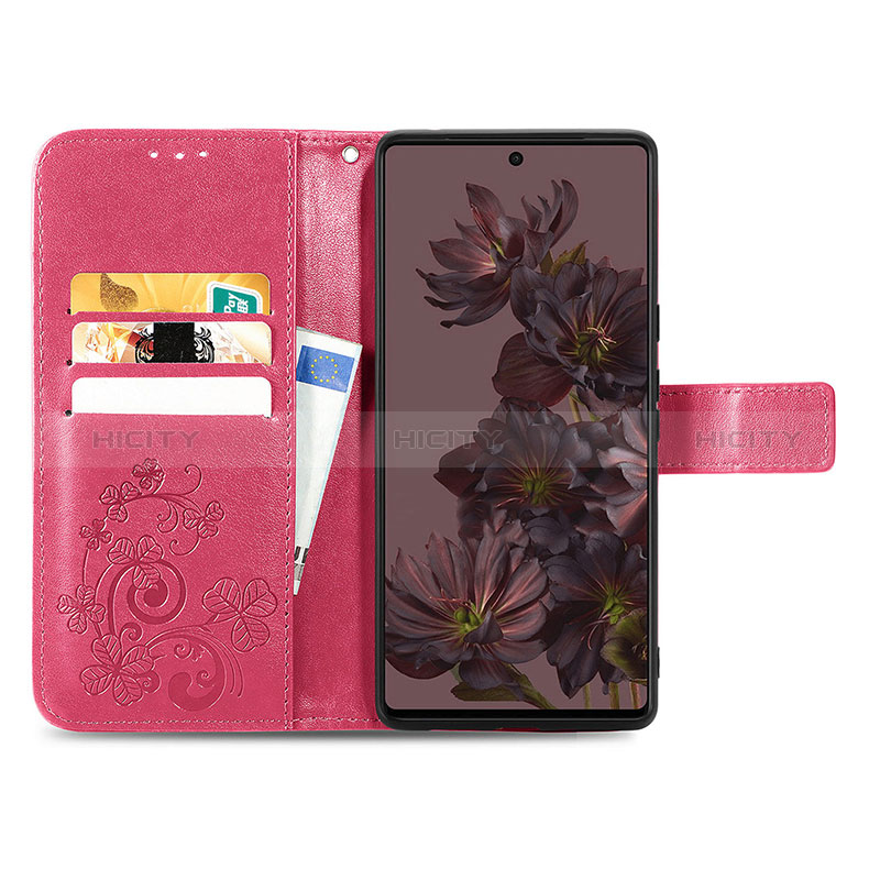 Coque Portefeuille Fleurs Livre Cuir Etui Clapet pour Google Pixel 7 Pro 5G Plus