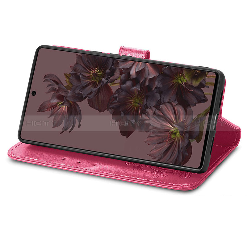 Coque Portefeuille Fleurs Livre Cuir Etui Clapet pour Google Pixel 7 Pro 5G Plus