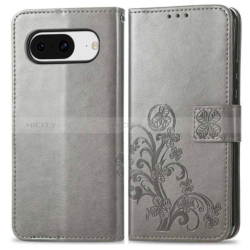 Coque Portefeuille Fleurs Livre Cuir Etui Clapet pour Google Pixel 8 5G Plus