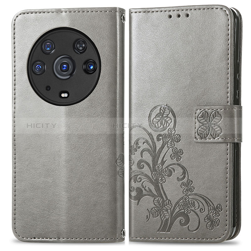 Coque Portefeuille Fleurs Livre Cuir Etui Clapet pour Huawei Honor Magic3 Pro 5G Plus