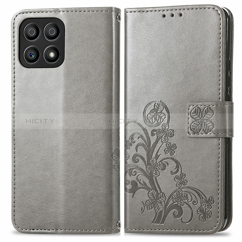 Coque Portefeuille Fleurs Livre Cuir Etui Clapet pour Huawei Honor X30i Plus