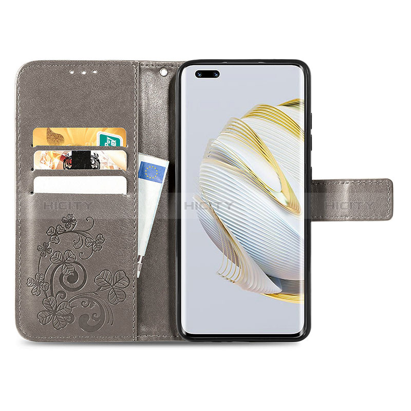 Coque Portefeuille Fleurs Livre Cuir Etui Clapet pour Huawei Nova 10 Pro Plus