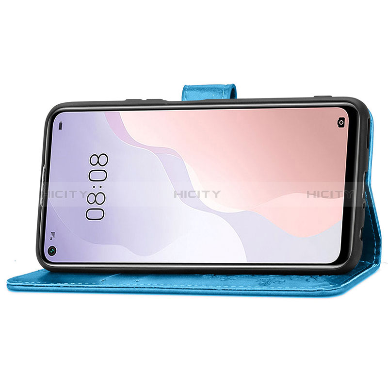 Coque Portefeuille Fleurs Livre Cuir Etui Clapet pour Huawei Nova 7 SE 5G Plus