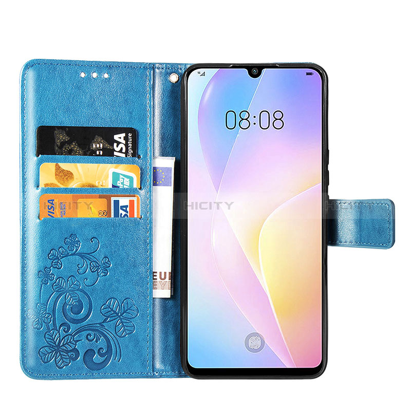 Coque Portefeuille Fleurs Livre Cuir Etui Clapet pour Huawei Nova 8 SE 4G Plus