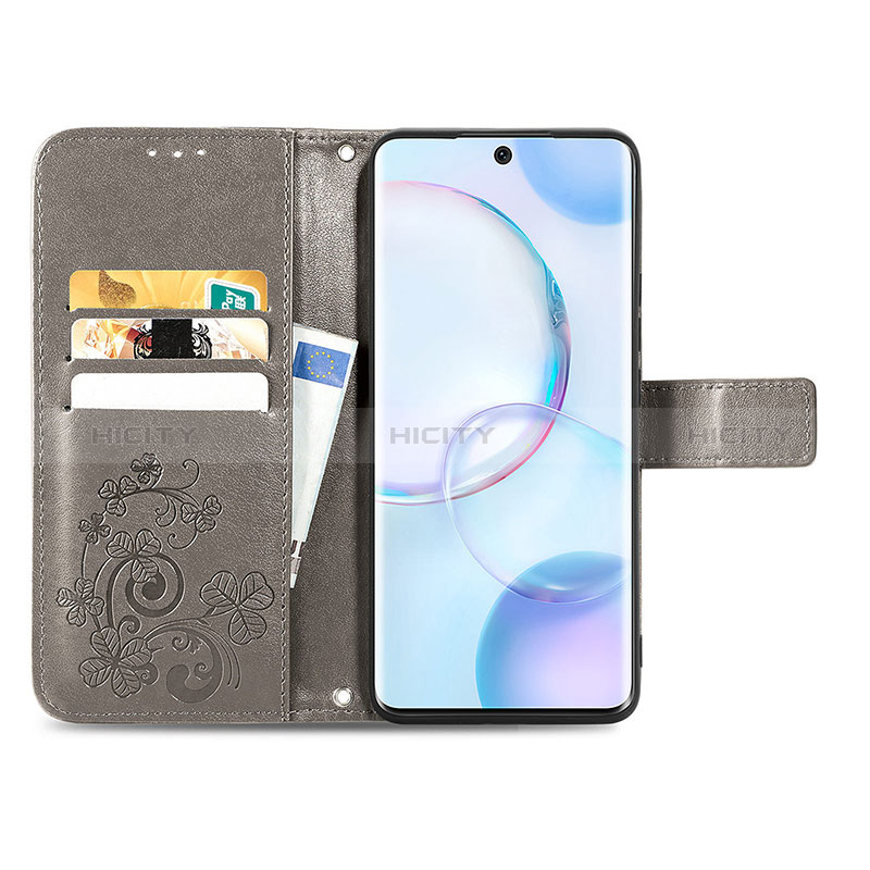 Coque Portefeuille Fleurs Livre Cuir Etui Clapet pour Huawei Nova 9 Plus