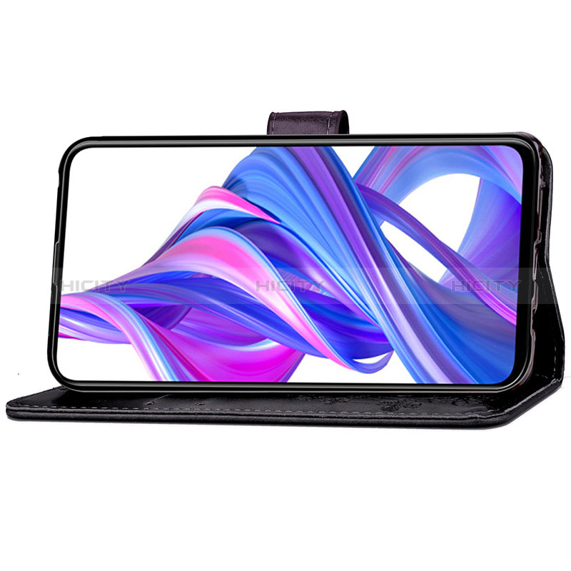 Coque Portefeuille Fleurs Livre Cuir Etui Clapet pour Huawei Y9 Prime (2019) Plus