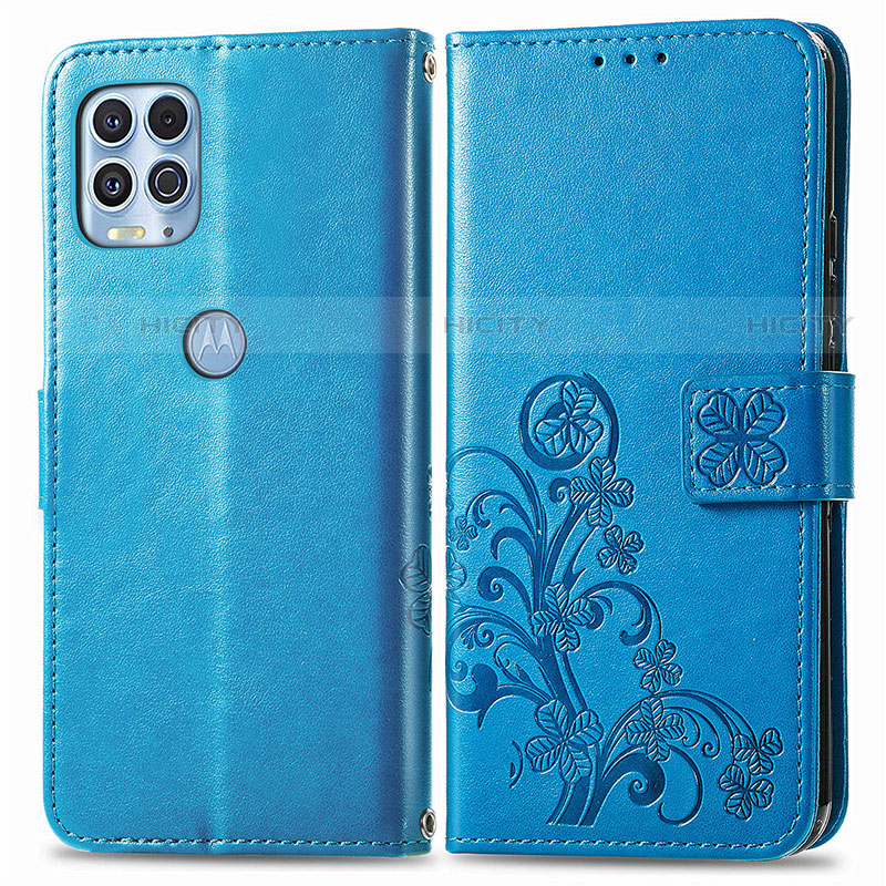 Coque Portefeuille Fleurs Livre Cuir Etui Clapet pour Motorola Moto Edge S 5G Plus