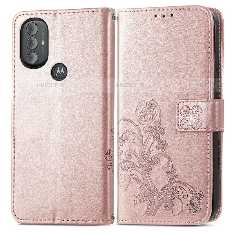 Coque Portefeuille Fleurs Livre Cuir Etui Clapet pour Motorola Moto G Play (2023) Plus